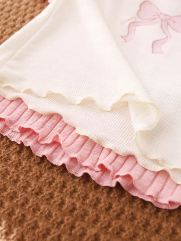 4 pcs pyjama coton fleurs – Image 5