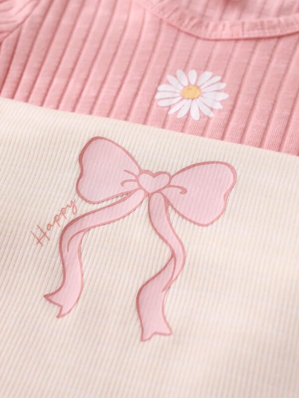 4 pcs pyjama coton fleurs – Image 7