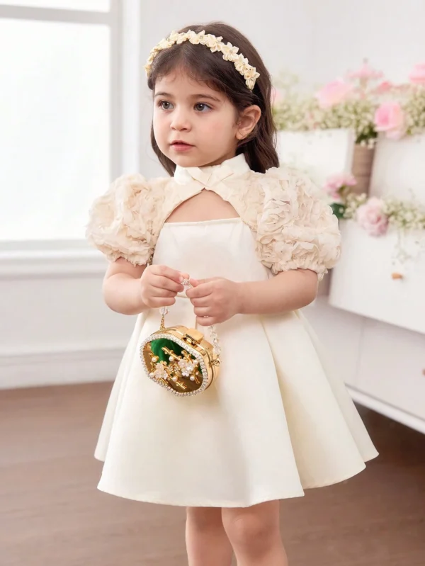 Robe manches courtes fleurs