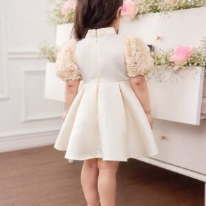 Robe manches courtes fleurs
