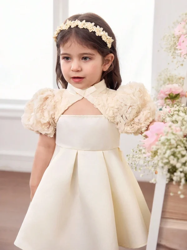 Robe manches courtes fleurs – Image 5