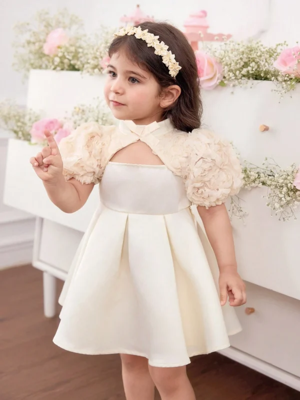 Robe manches courtes fleurs – Image 6
