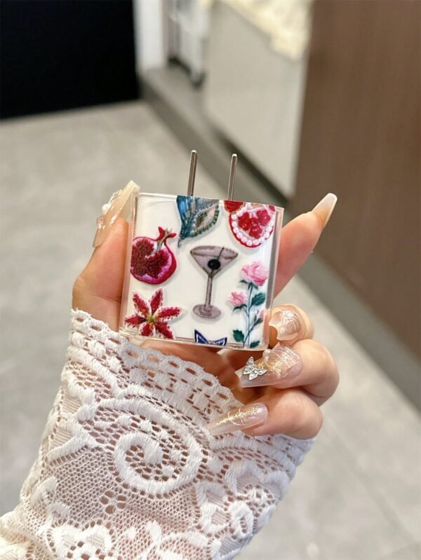 Étui câble grenade fleur – Image 3