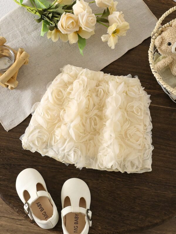 Jupe roses en organza 3D – Image 2