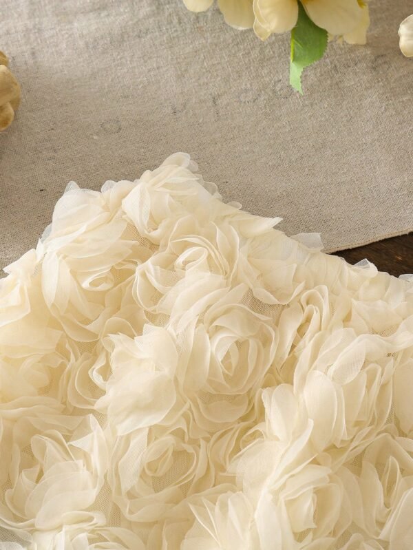 Jupe roses en organza 3D – Image 3