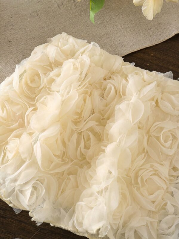 Jupe roses en organza 3D – Image 4
