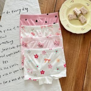 4 pcs shorts tricotés imprimés été