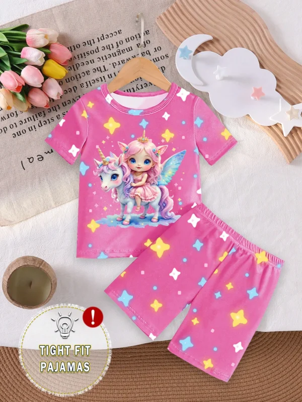 2 pcs pyjama licorne court – Image 4