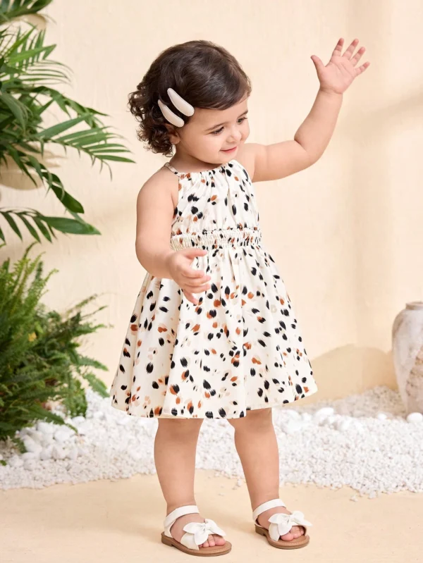 Robe léopard sans manches bébé – Image 6