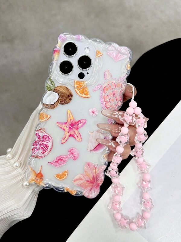 Coque TPU floral perles bracelet – Image 3