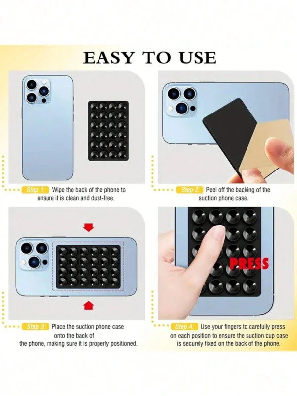 6 pcs Étui silicone ventouse – Image 4