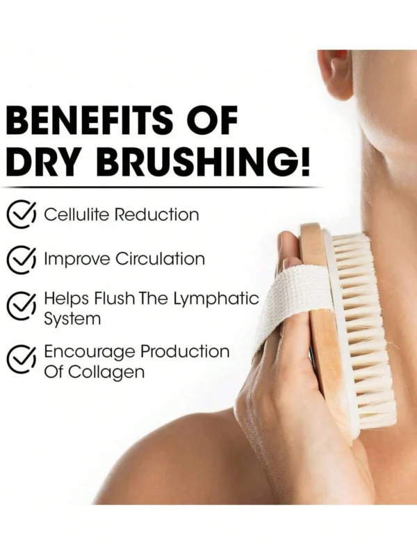 Brosse exfoliante bois 1 pcs – Image 8