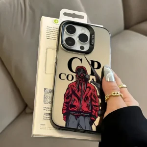 Coque couple anime mat Apple