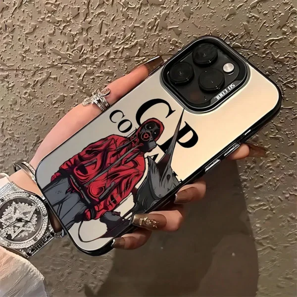 Coque couple anime mat Apple – Image 3