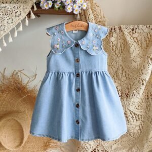 Robe brodée été