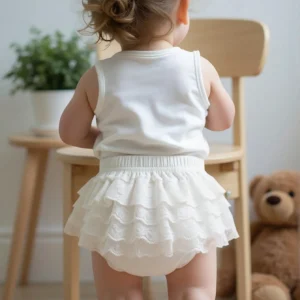 Bloomer dentelle blanche été