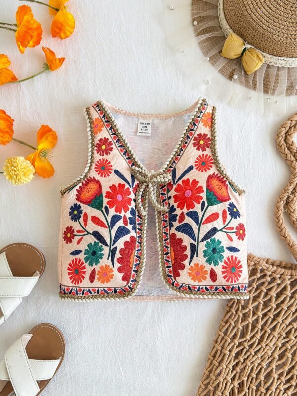 Top gilet floral été – Image 6