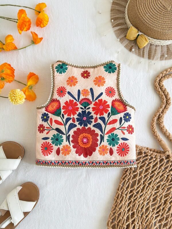 Top gilet floral été – Image 7