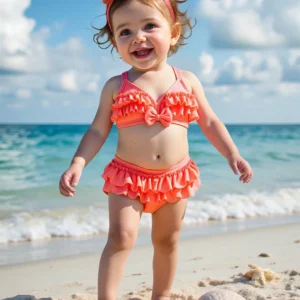 Ensemble maillot nœud casual