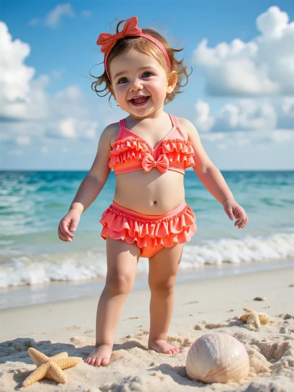 Ensemble maillot nœud casual