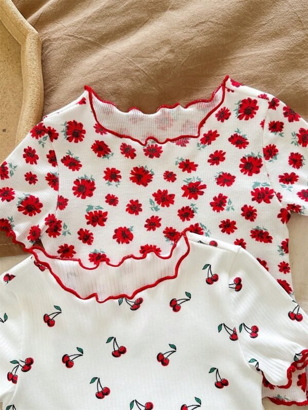 Ensemble 4 pcs fleurs volanté – Image 3