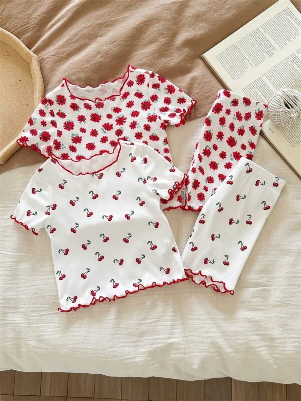 Ensemble 4 pcs fleurs volanté – Image 6