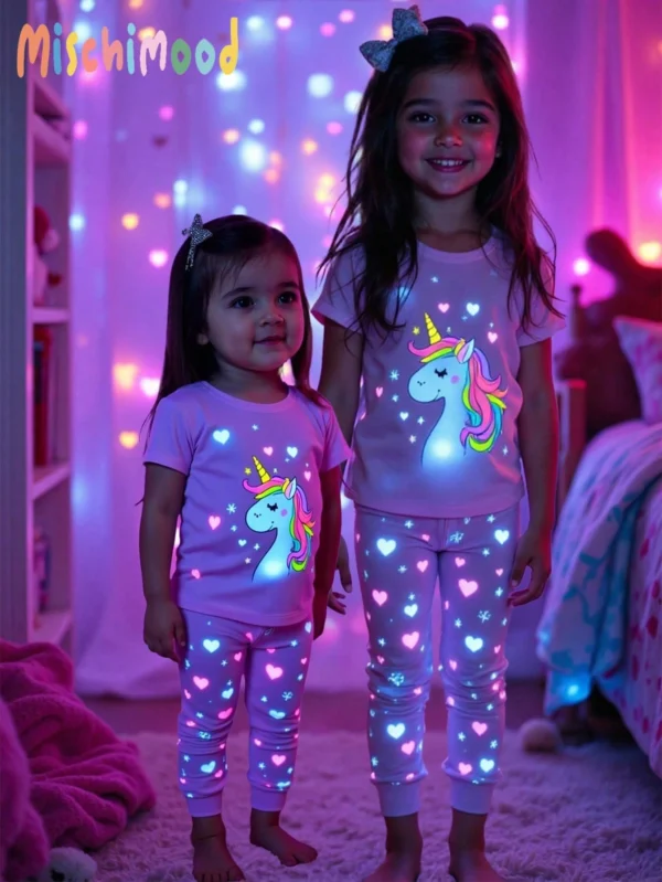 2 pcs pyjama licorne