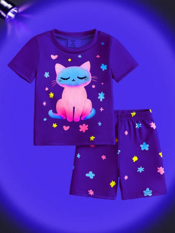 Set 2 pcs grenouillères chat – Image 3