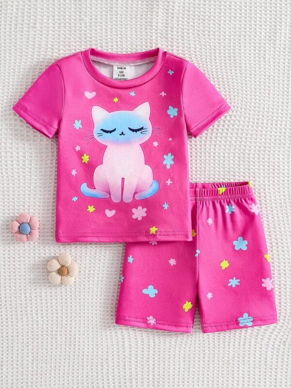 Set 2 pcs grenouillères chat – Image 4