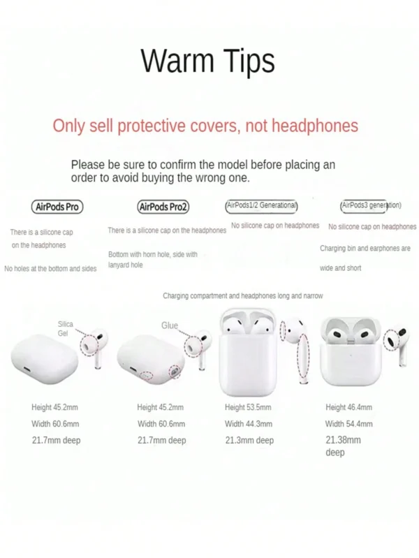 Coque blanche AirPods avec porte-clés – Image 8