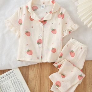 Ensemble 2 pcs fraise crêpe