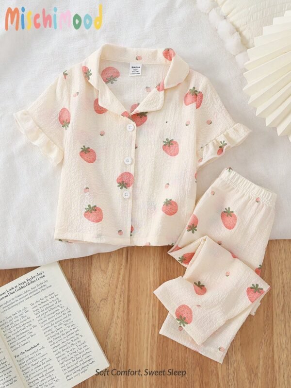 Ensemble 2 pcs fraise crêpe