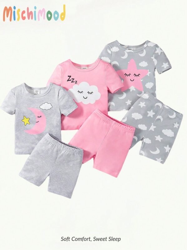 Ensemble 6 pcs étoile lune
