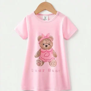 1 pcs robe ours rose