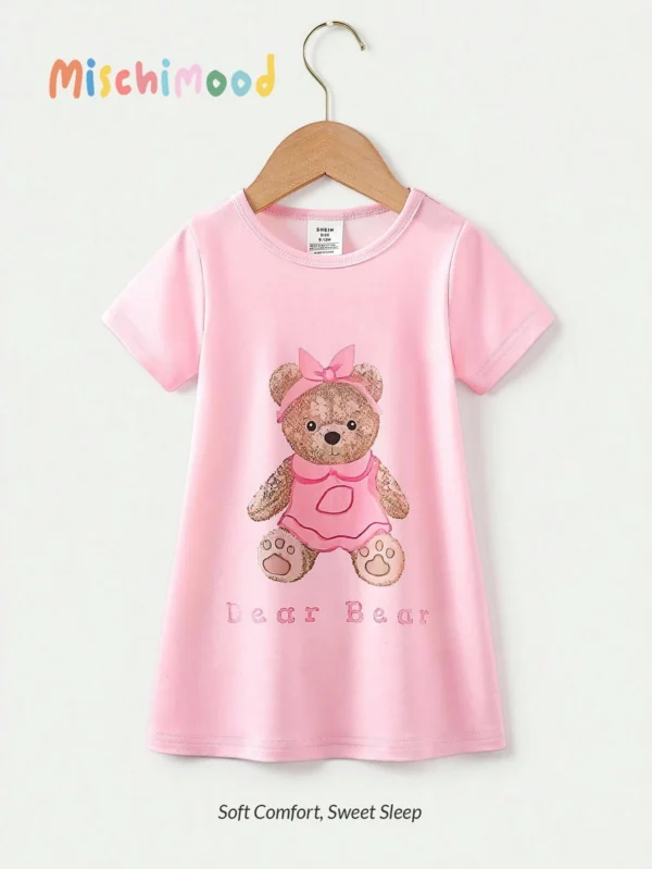 1 pcs robe ours rose