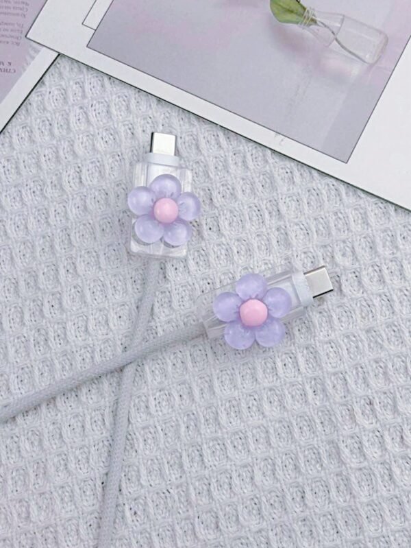 2 protège câble fleurs – Image 15