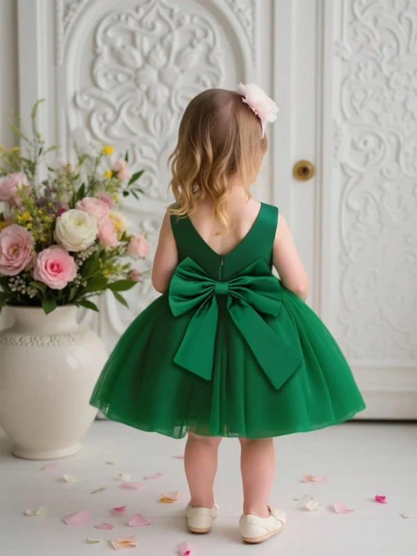 Robe demoiselle col nœud