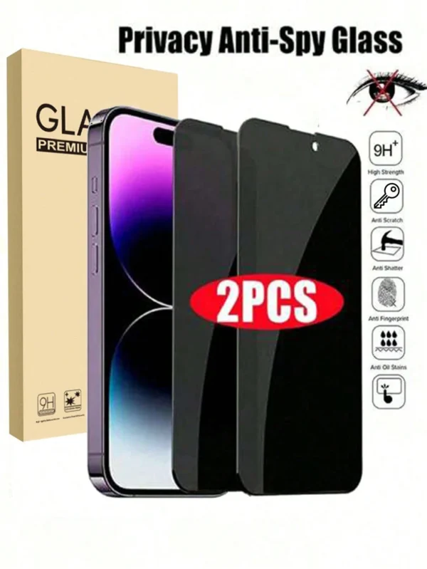 2 pcs verre anti-espion iPhone – Image 7