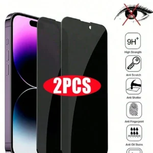 2 pcs verre anti-espion iPhone