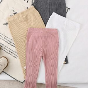 4 pcs leggings nœud tricot hiver