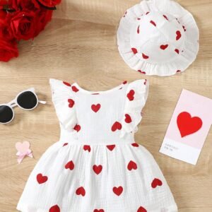 Robe volants cœur