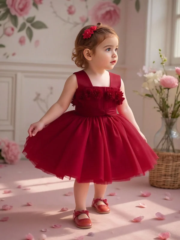 Robe demoiselle tulle bretelles – Image 4